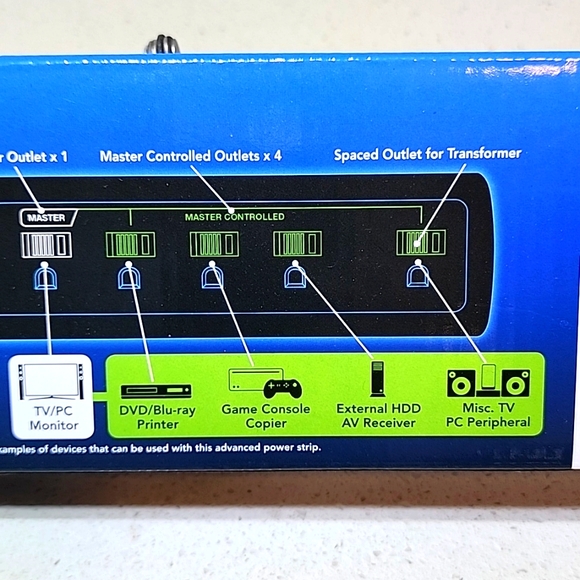 Power Strip 7 outlet Sunbeam New in Box - Picture 7 of 7
